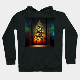 Christmas Tree Stained Glass Hoodie